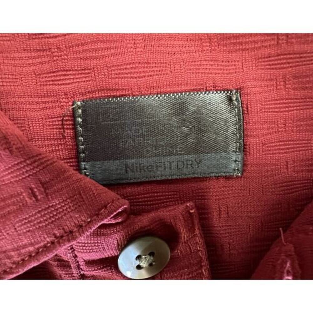 Nike Tiger Woods Collection Polo Shirt‎ Men's Large Dri Fit Golf Sunday Red EUC - Picture 8 of 10